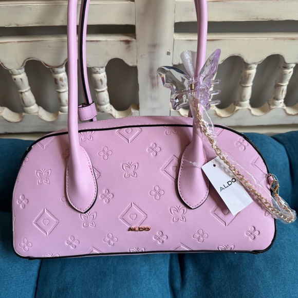 NWT Adorable Lilac Barrel Tote By Aldo - Picture 2 of 6